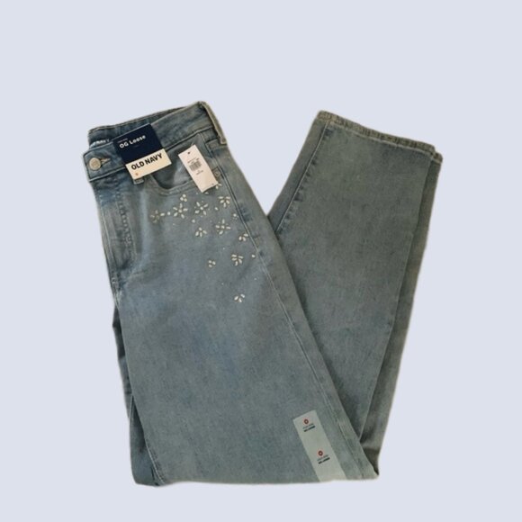 Old Navy High-Waisted OG Rhinestone-Embellished Jeans NWT - Picture 1 of 7